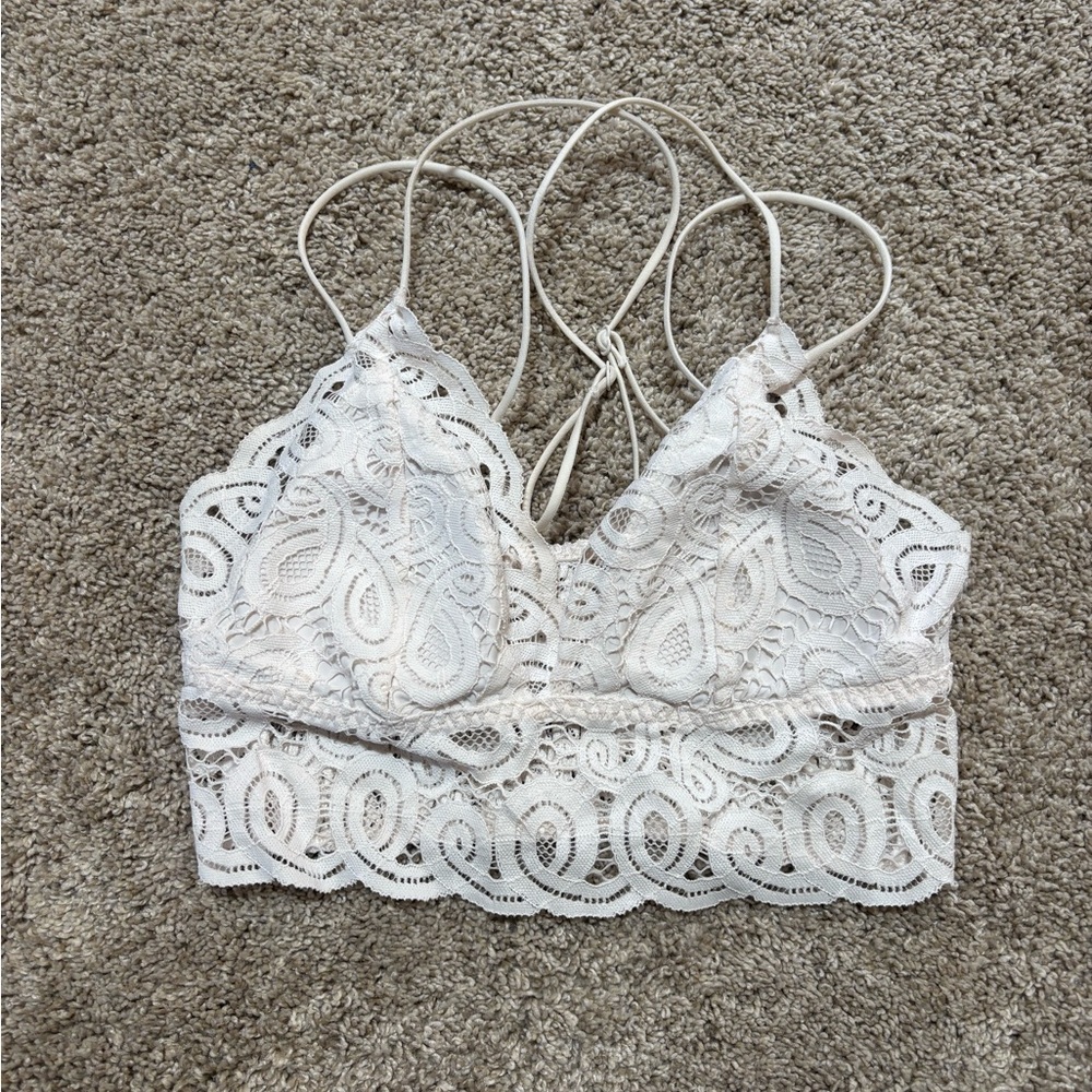 Victoria Secret PINK White Lace Bralette